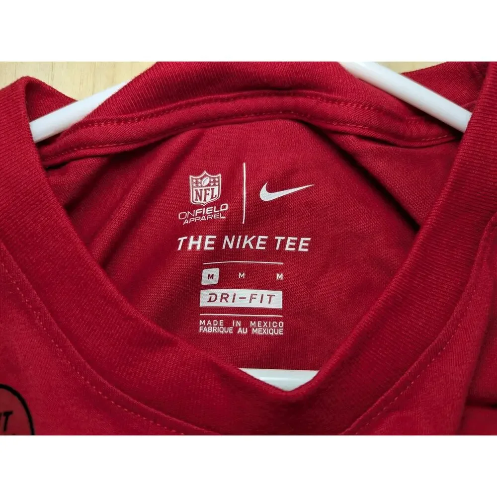 Nike Men's Medium New York Giants Shirt Red Long Sleeve NFL Stretch On Field NEW